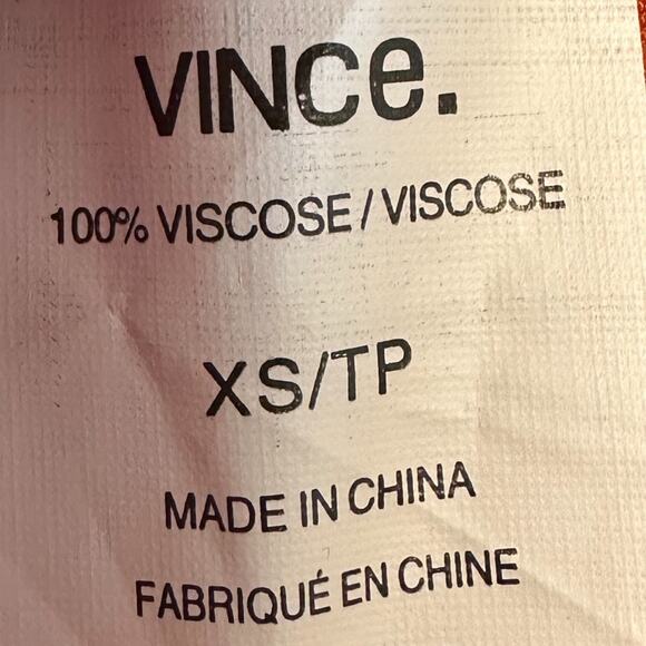 VINCE. Maxi Dress Orange Space Dye Women's XS Floor Length Stretch Razorback NWT - Picture 5 of 6